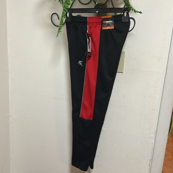 NWT AND 1 Boys Black & Red Jogging Set. Reversible Pullover Hoodie and Joggers. - Picture 9 of 9